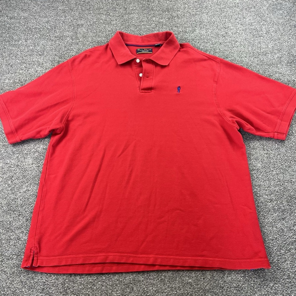Payne Stewart Legacy Red Polo Shirt XL 100% Cotton Golf Embroidered Logo‎